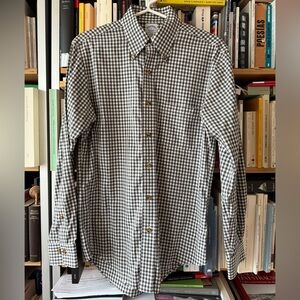 Brooks Brothers Black and White Gingham Shirt